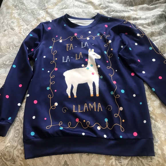 fa la la llama sweatshirt